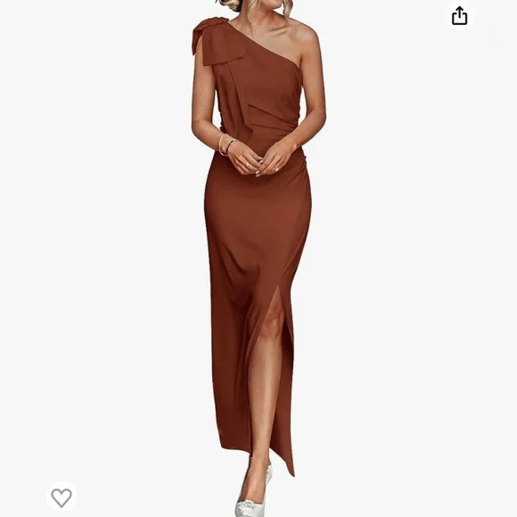 pretty garden one shoulder dress PRETTYGARDEN One Shoulder Bodycon Mesh Wedding Guest Cocktail Maxi Dre